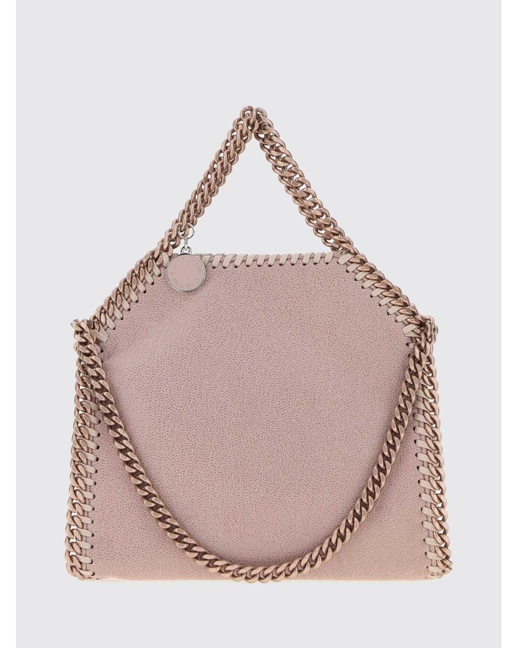 Stella McCartney Pink Falabella Eco Alter Mat Mini Handbag With Chain