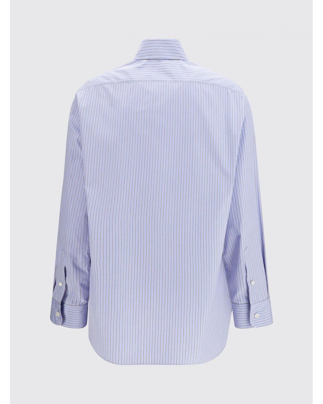 The Row Purple Striped Cotton Shirt
