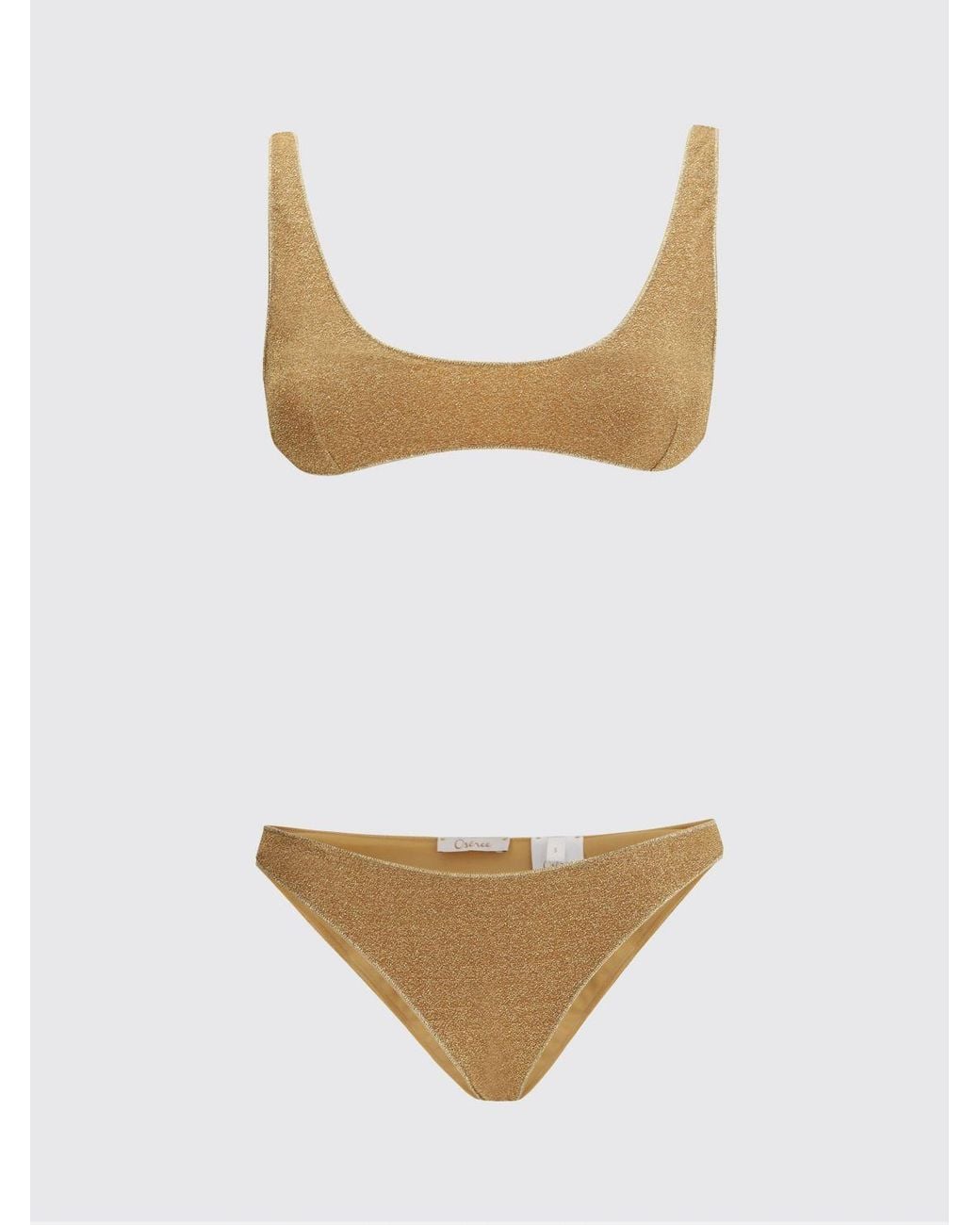 Oseree Metallic Lurex Bikini Swimsuit