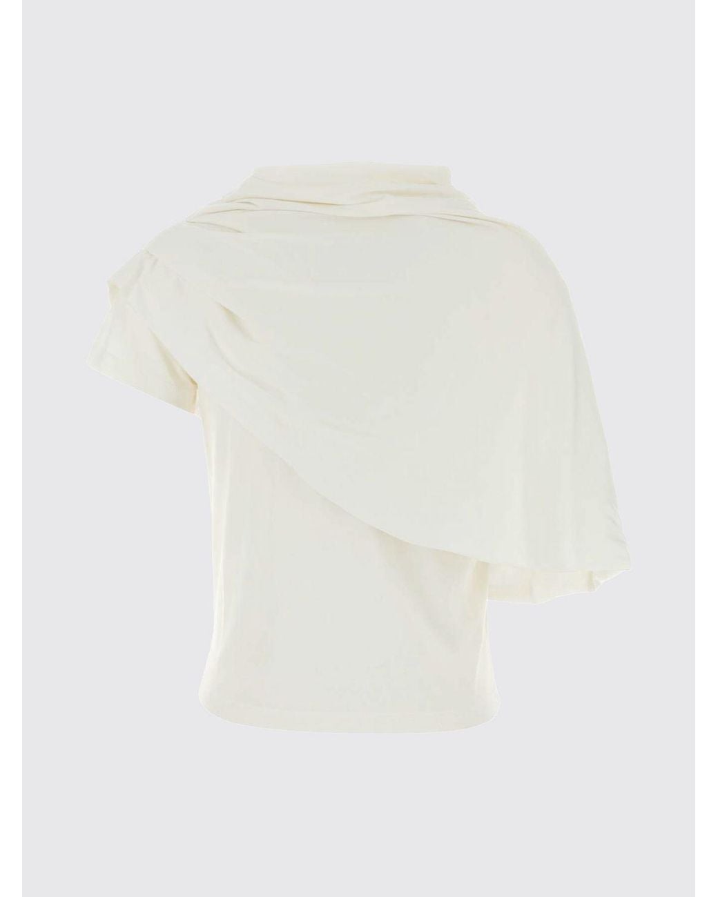 Magda Butrym White One-Shoulder Top