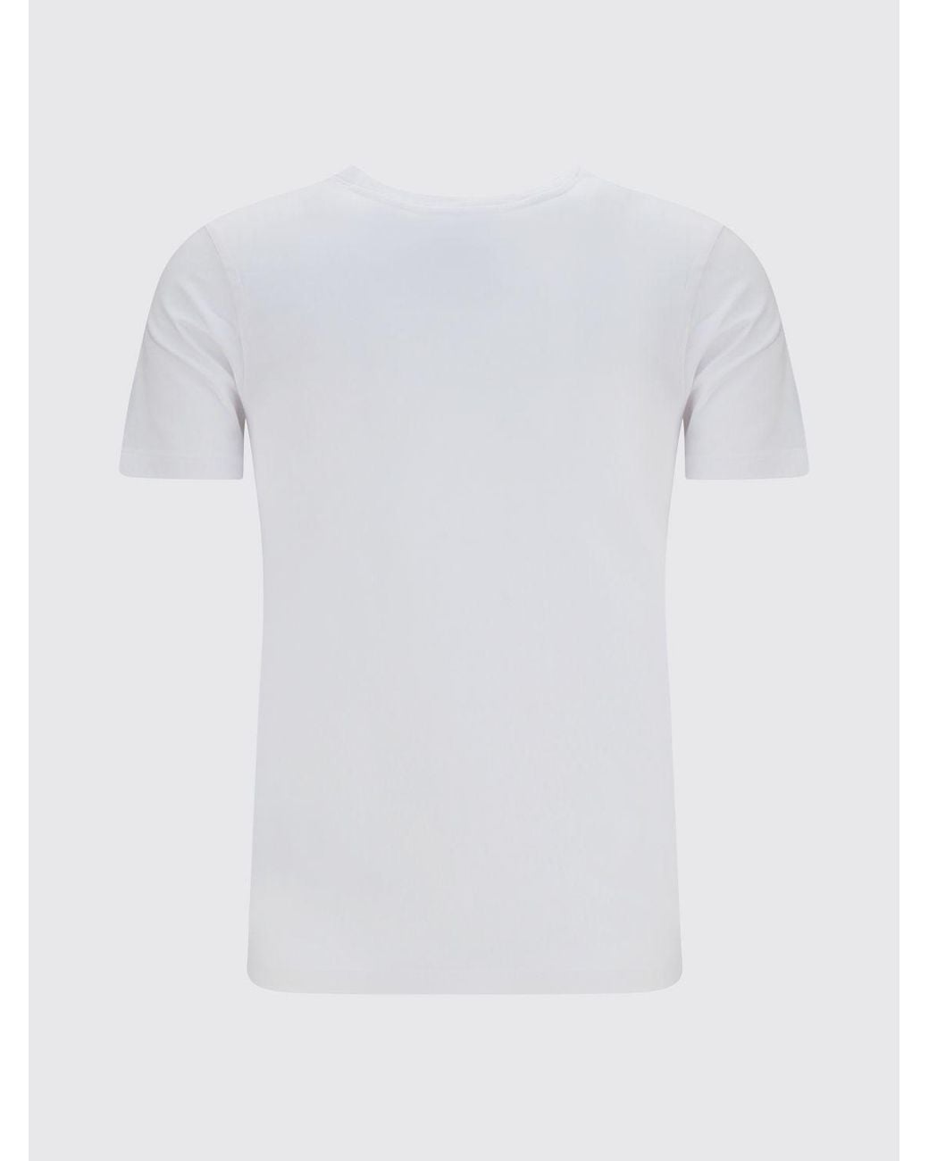 Maison Kitsuné White Maison Kitsun&Eacute Chillax Fox Logo Print Slim Fit Cotton T-Shirt
