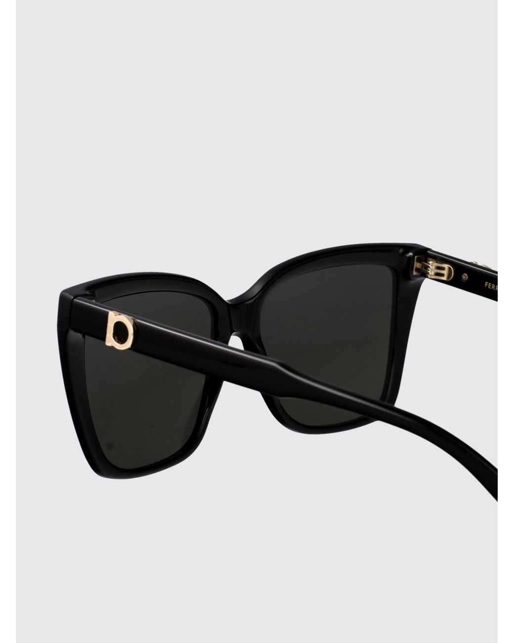 Ferragamo Black Cat-Eye Sunglasses