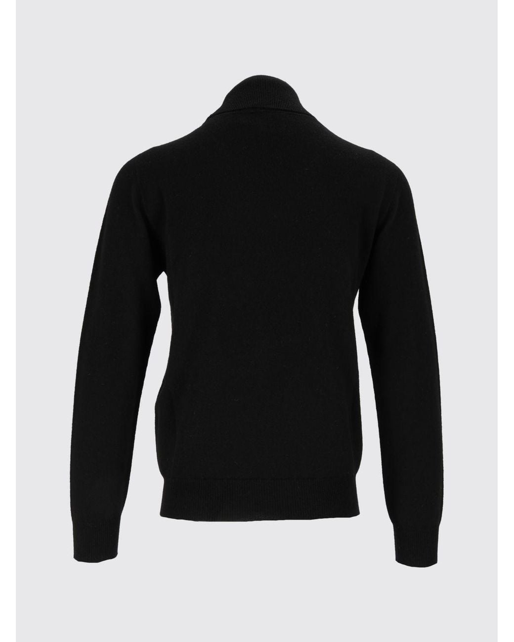 Kangra Blue Slim Fit Wool And Cashmere Turtleneck Jumper With Ribbed Cuffs