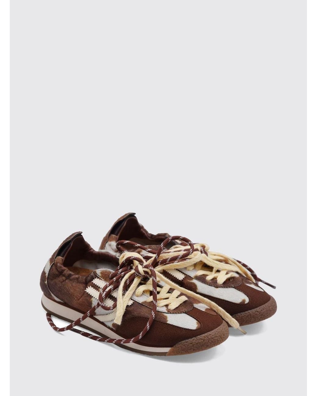 PURAAI Brown Panther Low-Top Sneakers for men