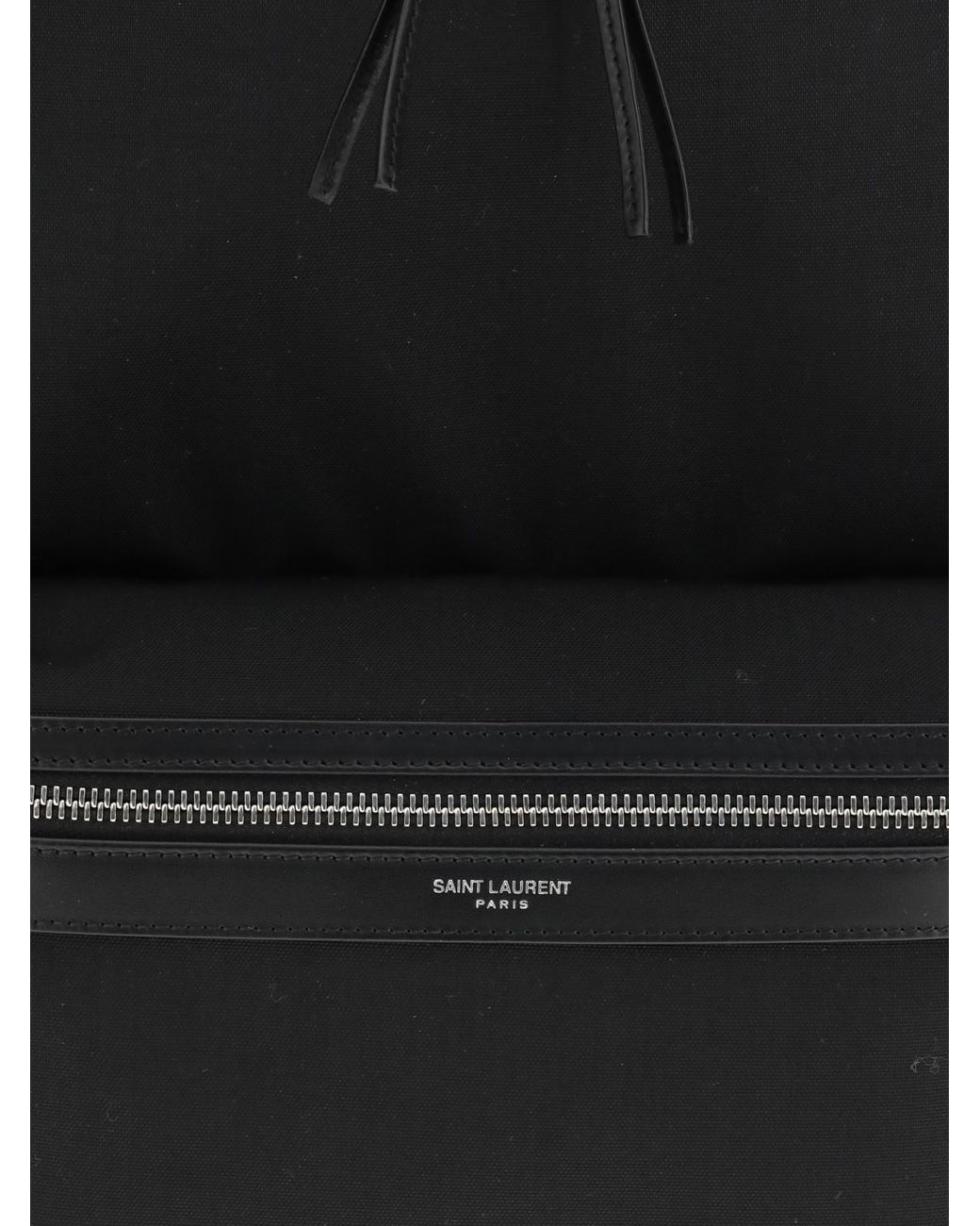 Saint Laurent Black City Nylon Backpack for men