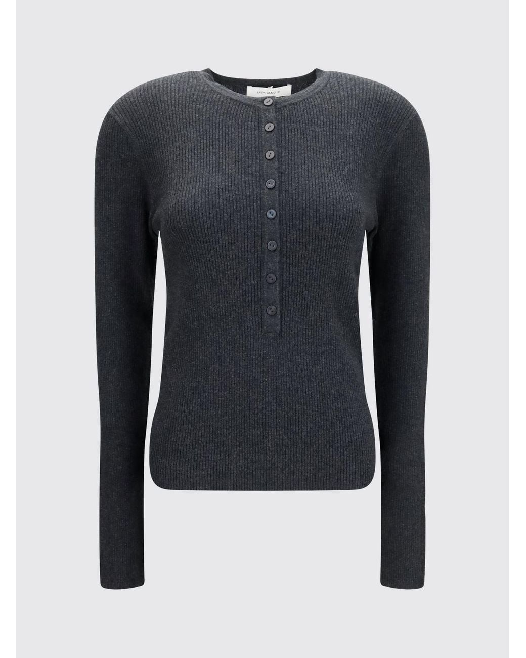 Lisa Yang Blue Slim Fit Ribbed Cotton And Cashmere Blend Knitted Polo