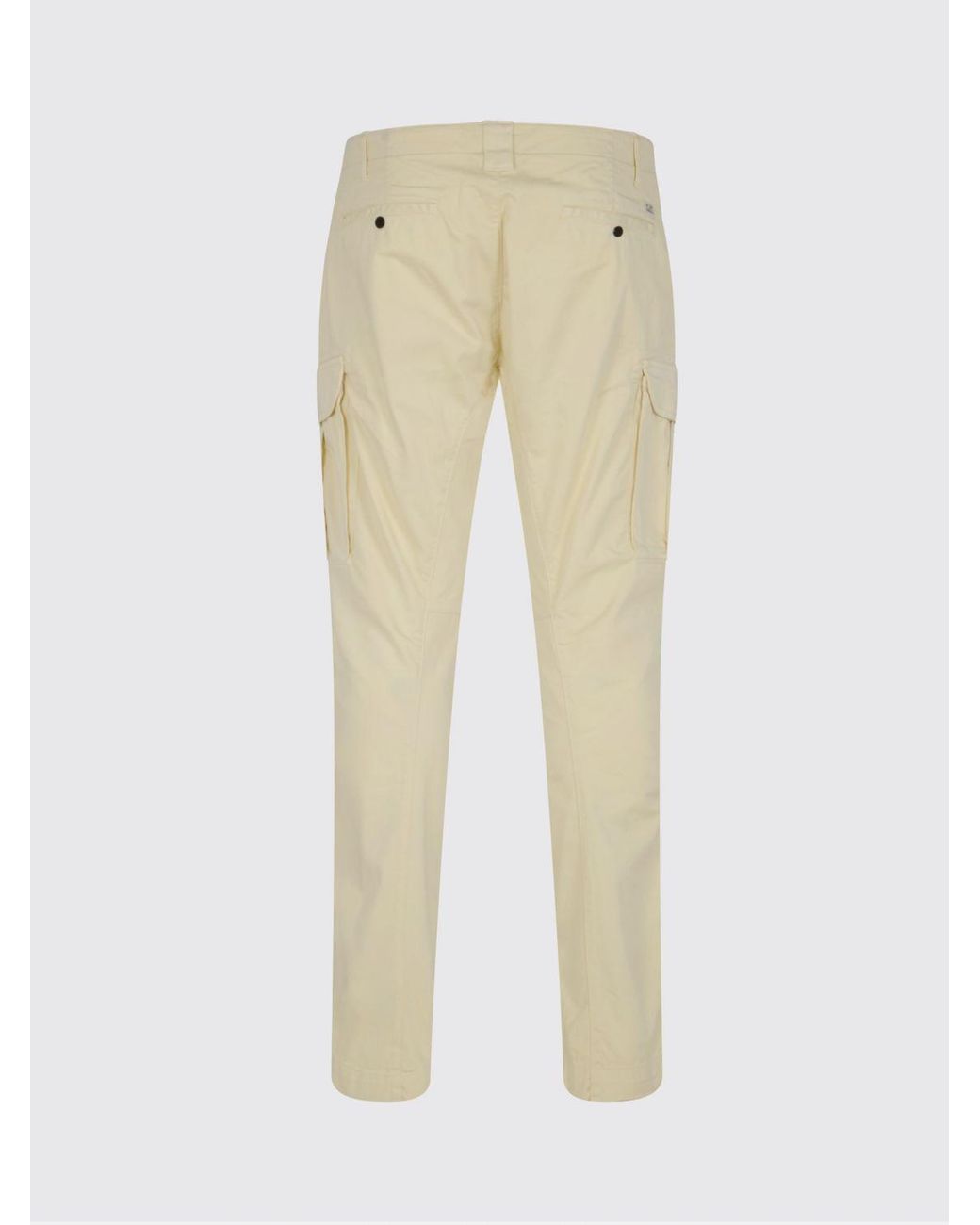 C P Company Natural Stretch Cotton Cargo Trousers for men