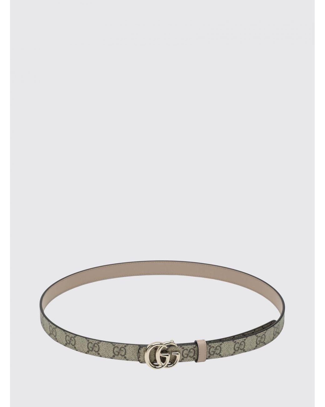 Gucci Natural Gg Marmont Reversible Belt