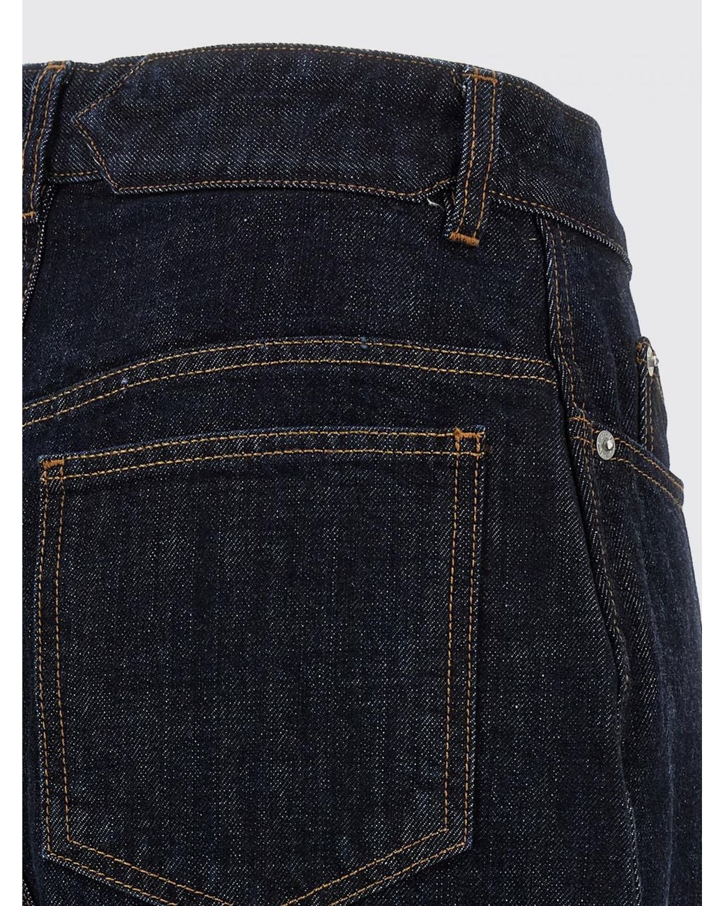 Jacquemus Black Le De-Nîmes Ovalo High-Waisted Baggy Fit Cotton Denim Jeans