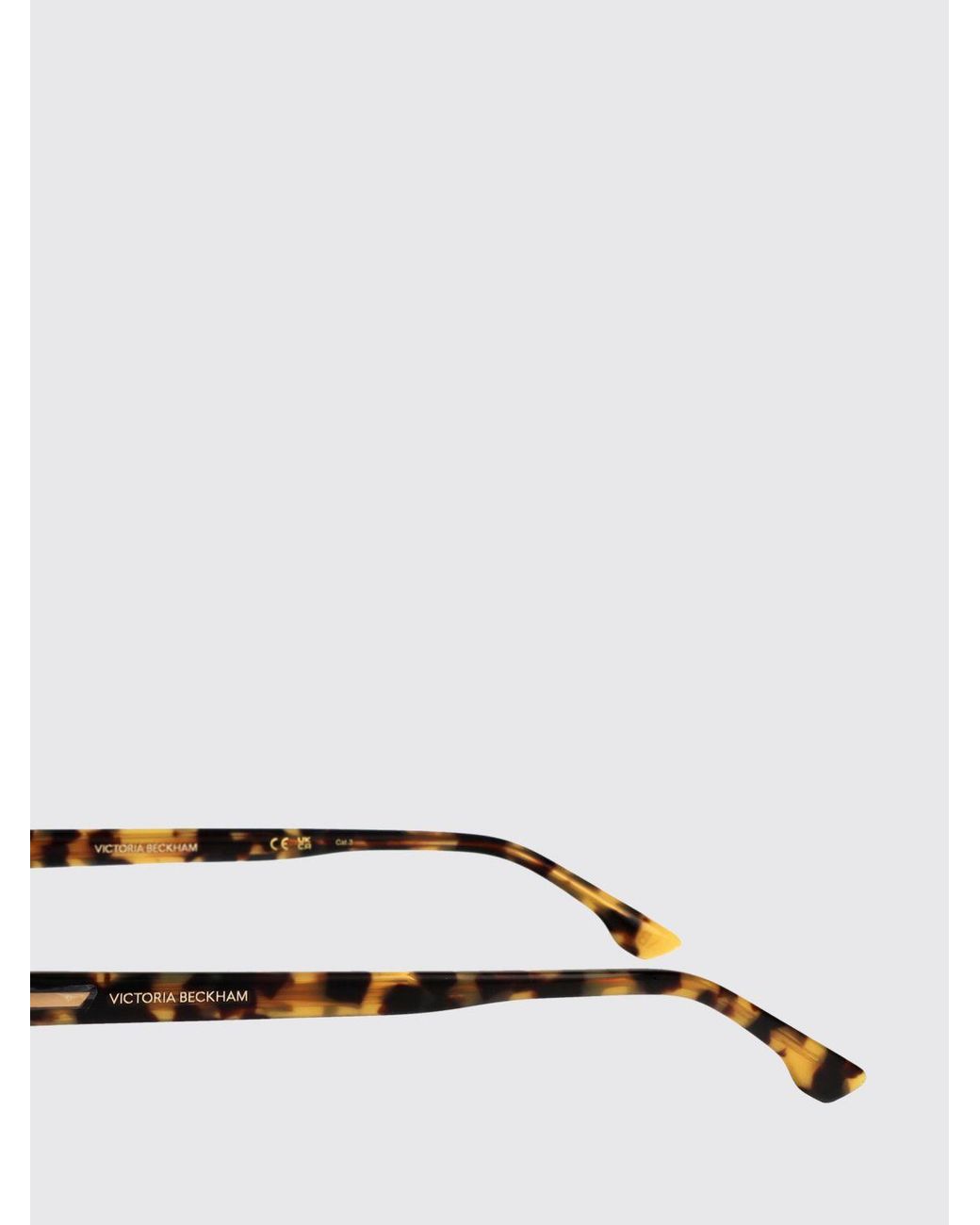 Victoria Beckham White Oval Cat-Eye Acetate Sunglasses With Coloured Lenses