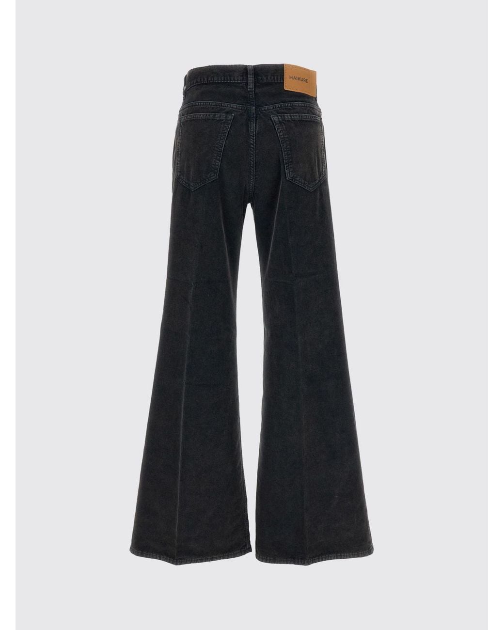Haikure Black Clara Mid-Rise Flared Corduroy Jeans