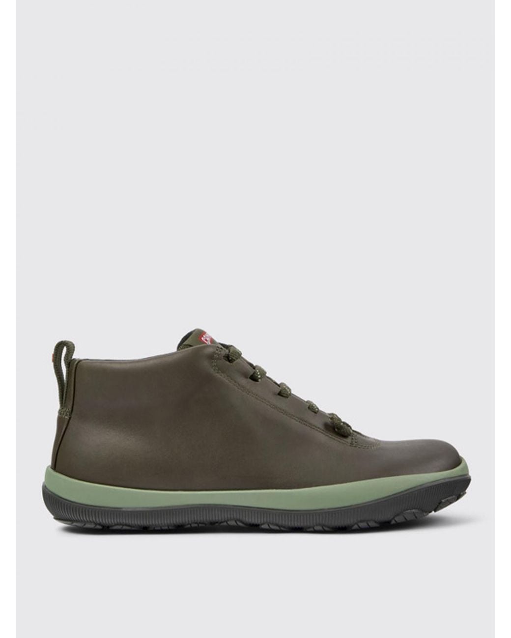 Camper Green Flat Ankle Boots