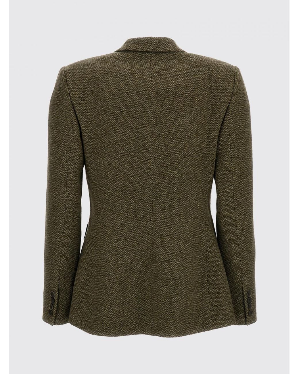 Ralph Lauren Green Single-Breasted Linen, Cashmere And Silk Blazer