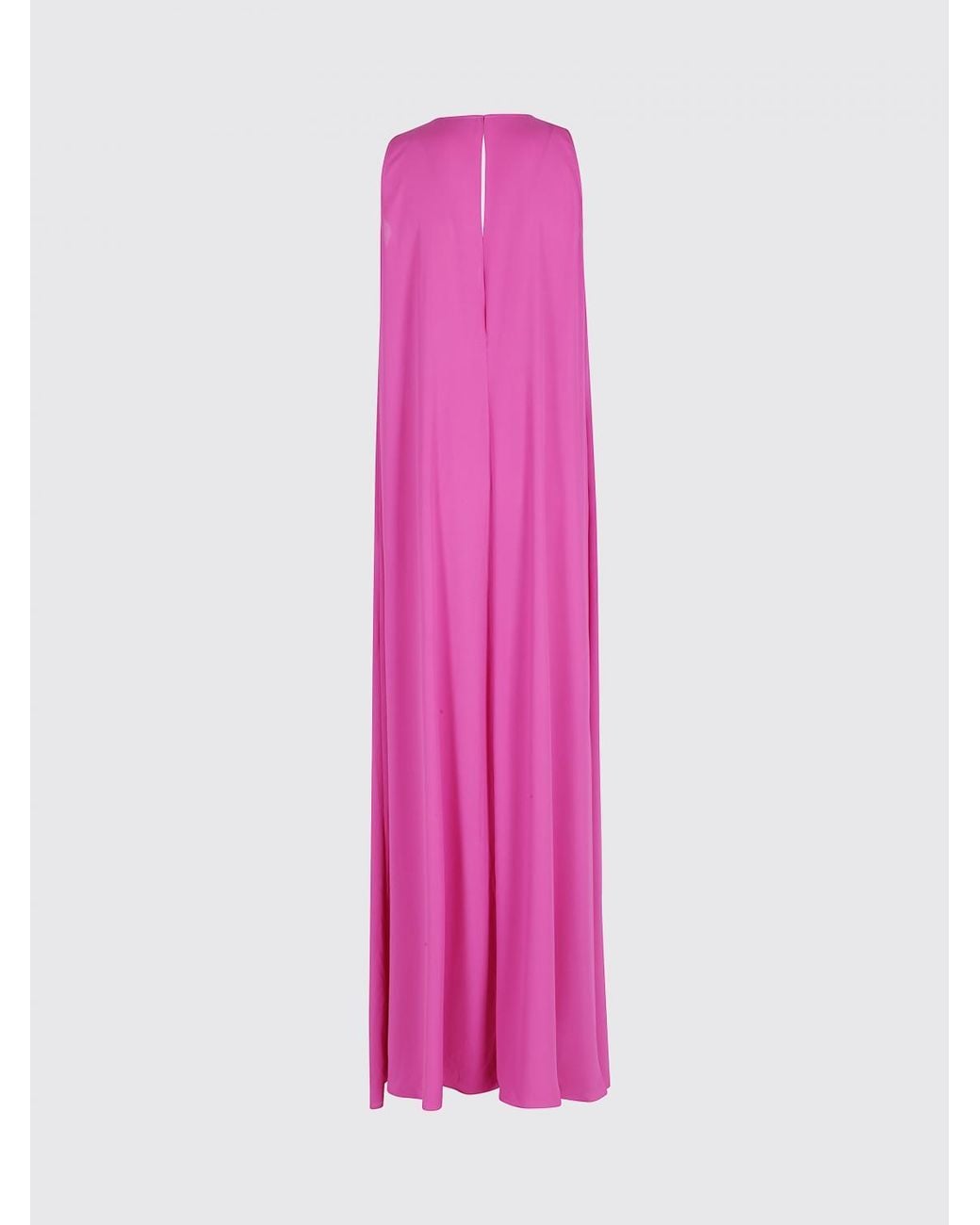 Gianluca Capannolo Pink Off-The-Shoulder Silk Midi Tunic For Ceremonies