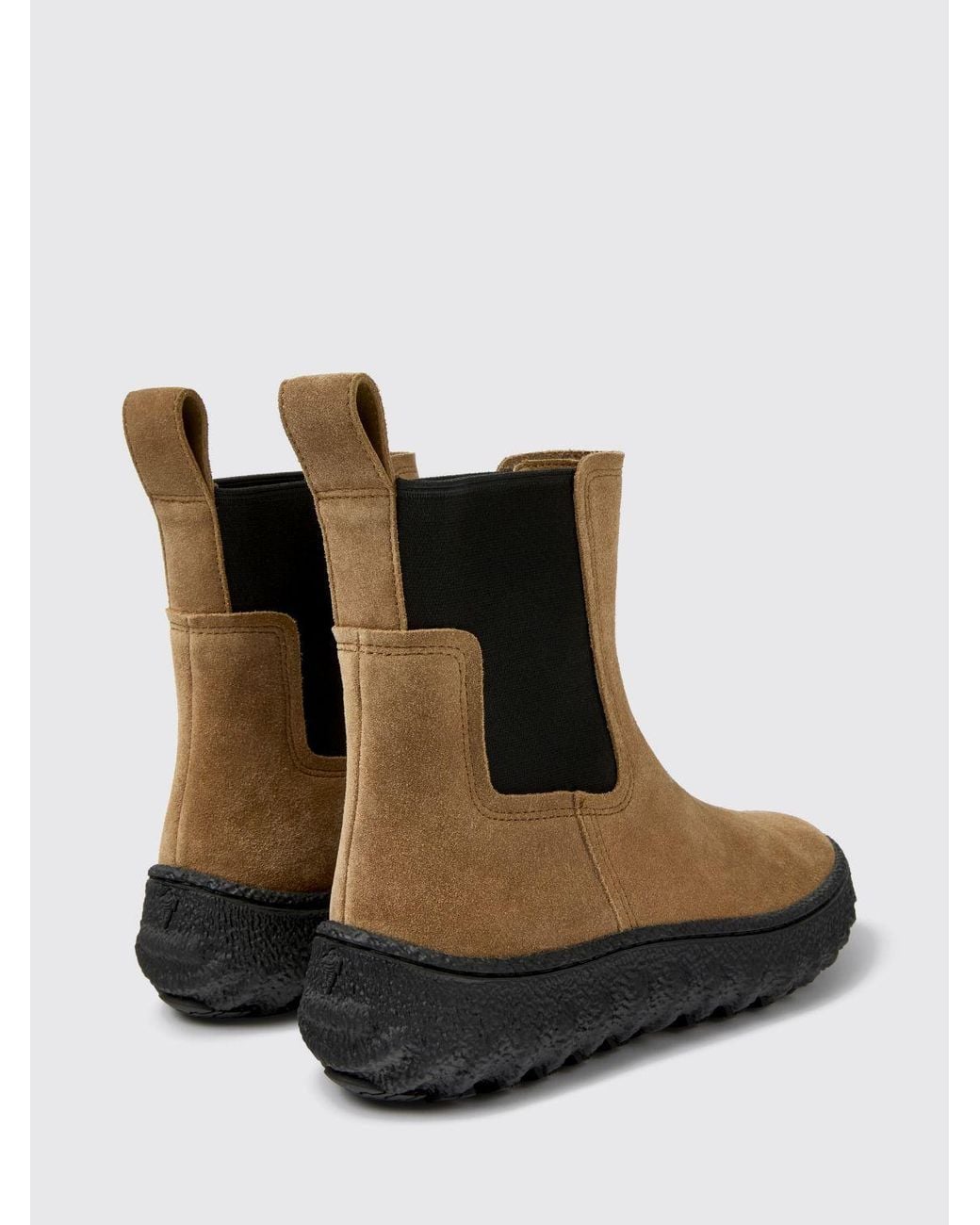 Camper Brown Flat Ankle Boot