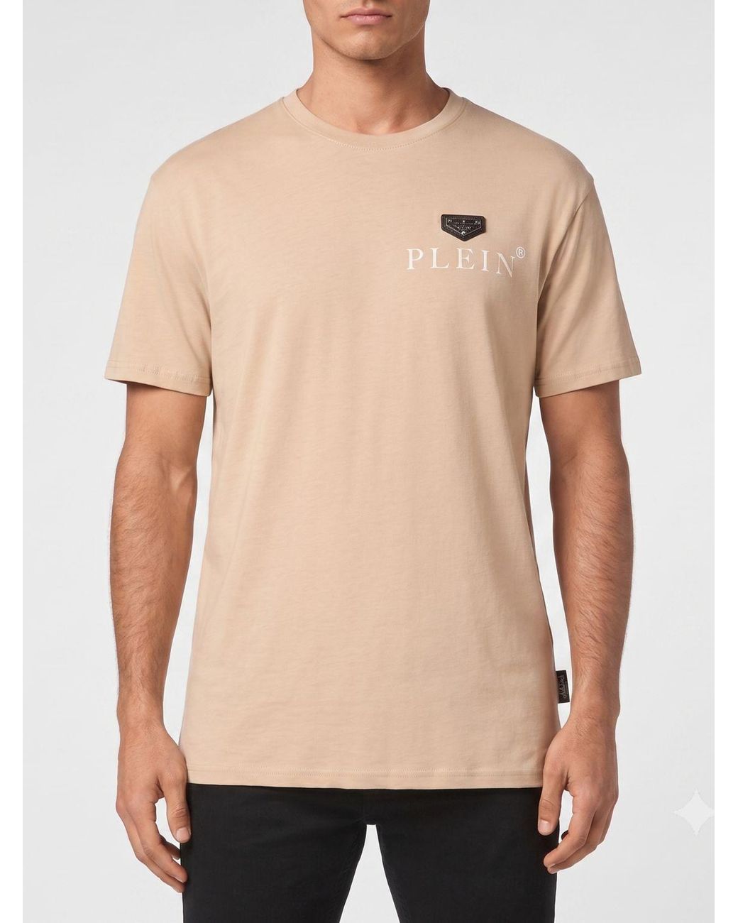Philipp Plein Natural Crew Neck T-Shirt for men