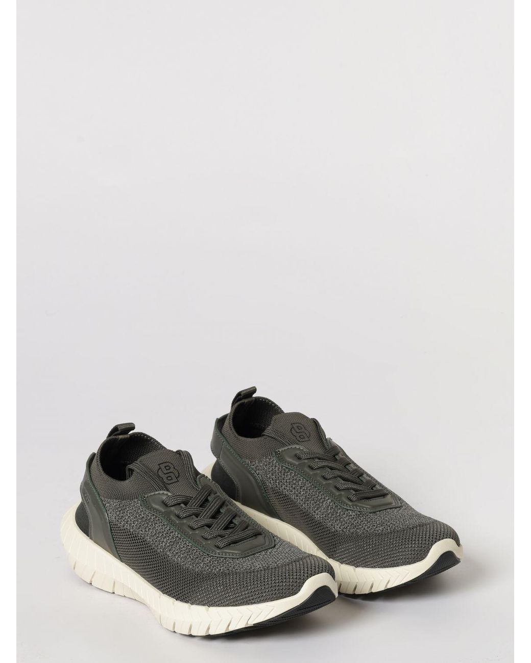 Boss White Motion Sneakers for men