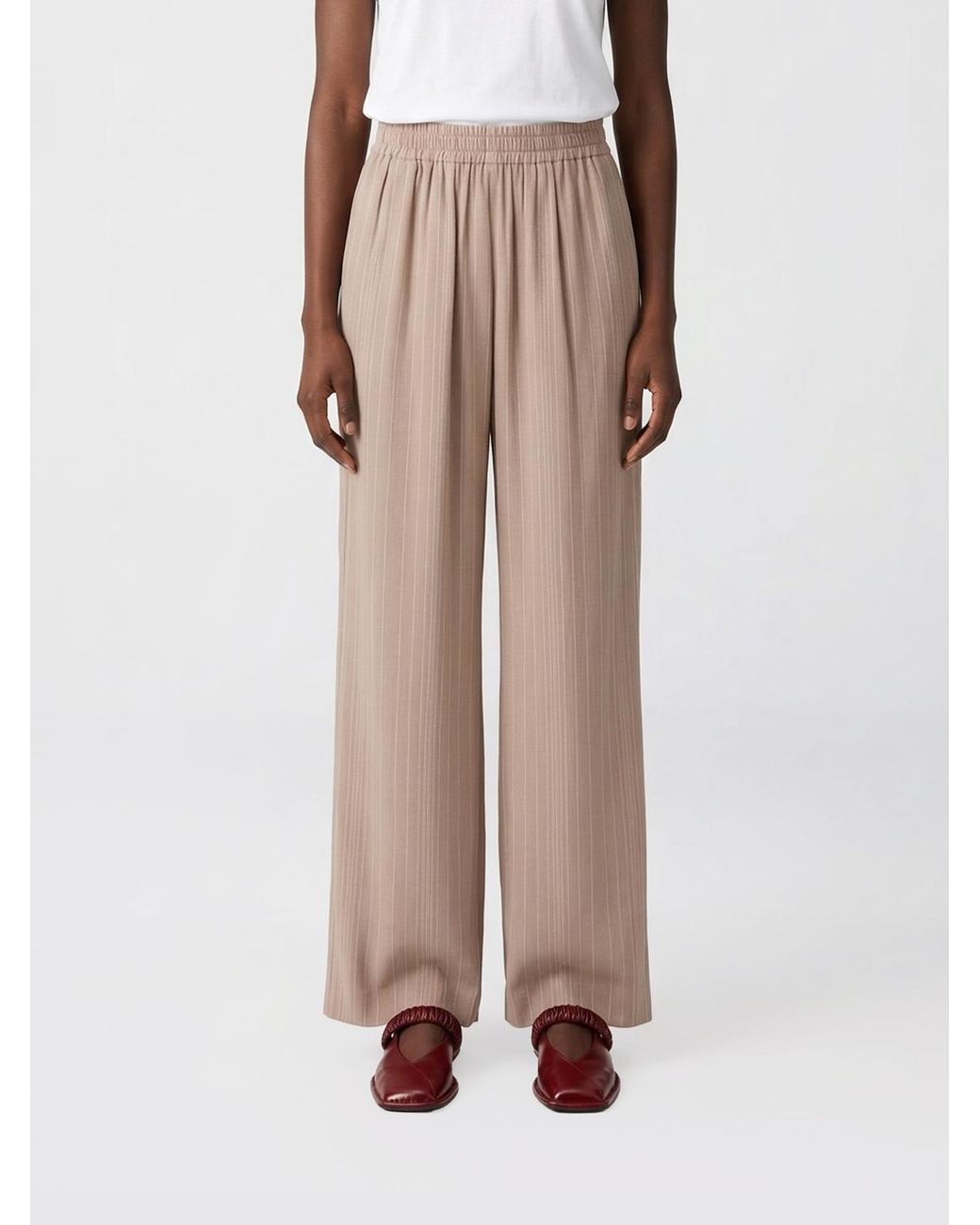 Golden Goose Deluxe Brand Natural Crêpe Palazzo Trousers