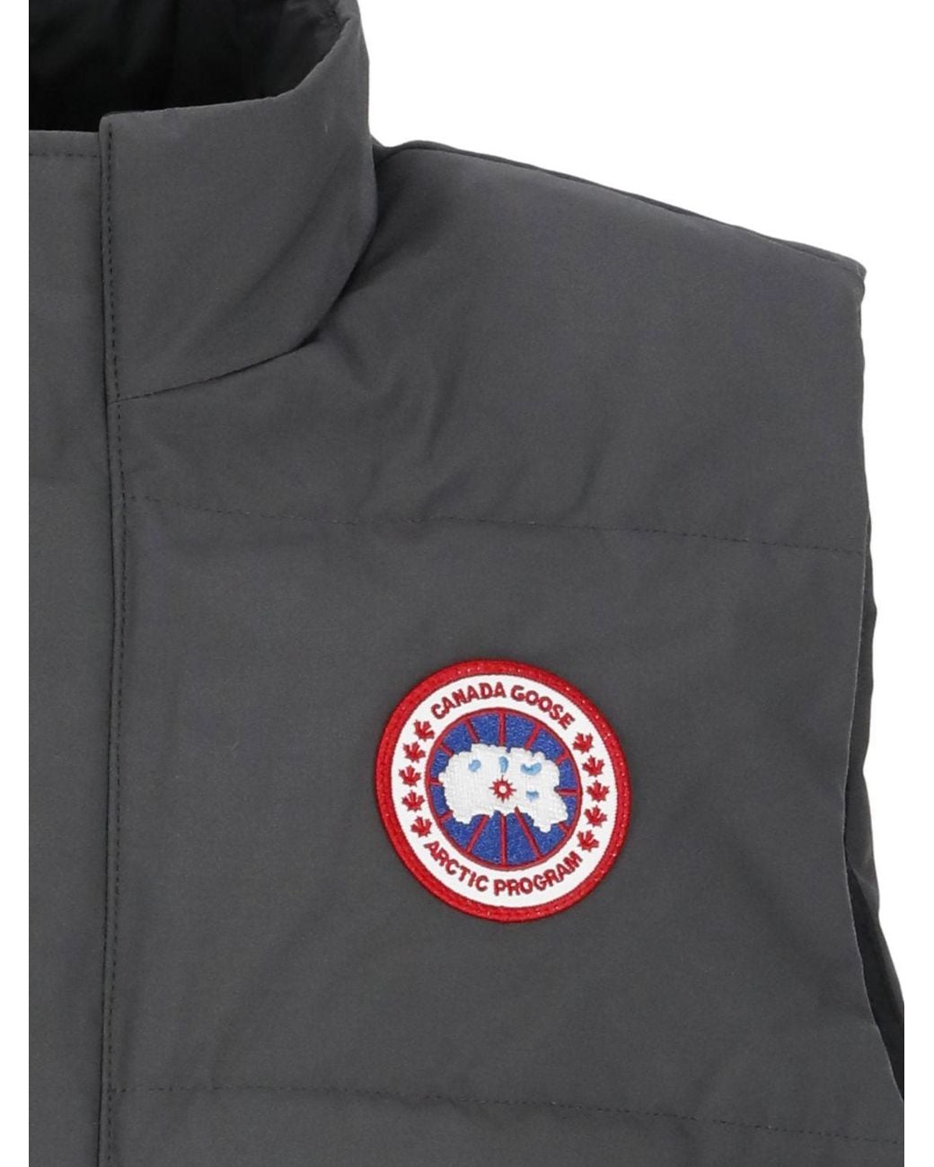Canada Goose Gray Padded Sleeveless Vest for men