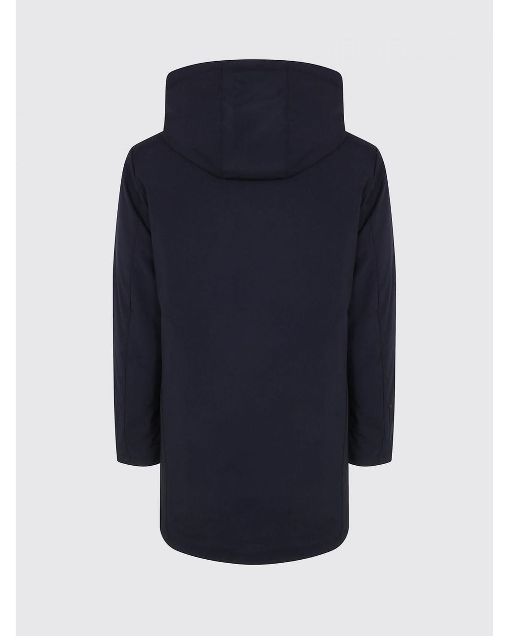 People Of Shibuya Blue Knee-Length Technical Fabric Parka With Primaloft Padding for men