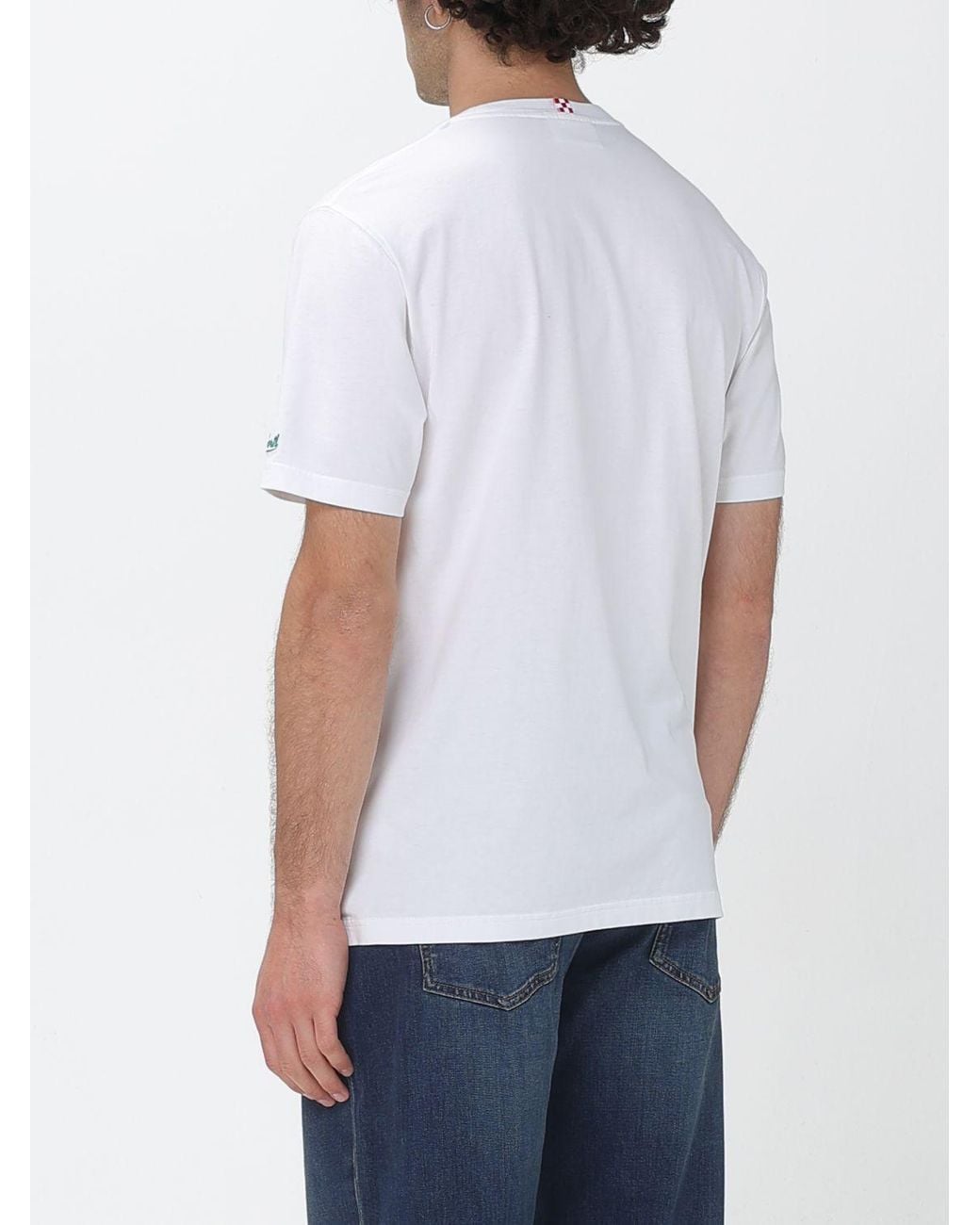 Mc2 Saint Barth White Cotton Crew Neck T-Shirt for men