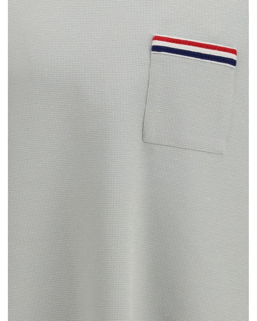 Thom Browne Gray Cotton Blend T-Shirt for men