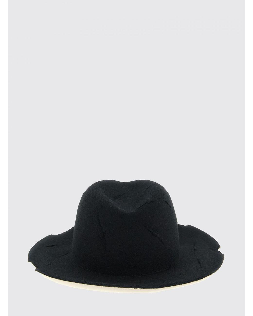 Yohji Yamamoto Black Wide-Brimmed Hat for men