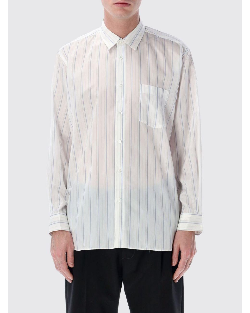 Comme des Garçons White Comme Des GarÇ Ons Cupro Shirt for men