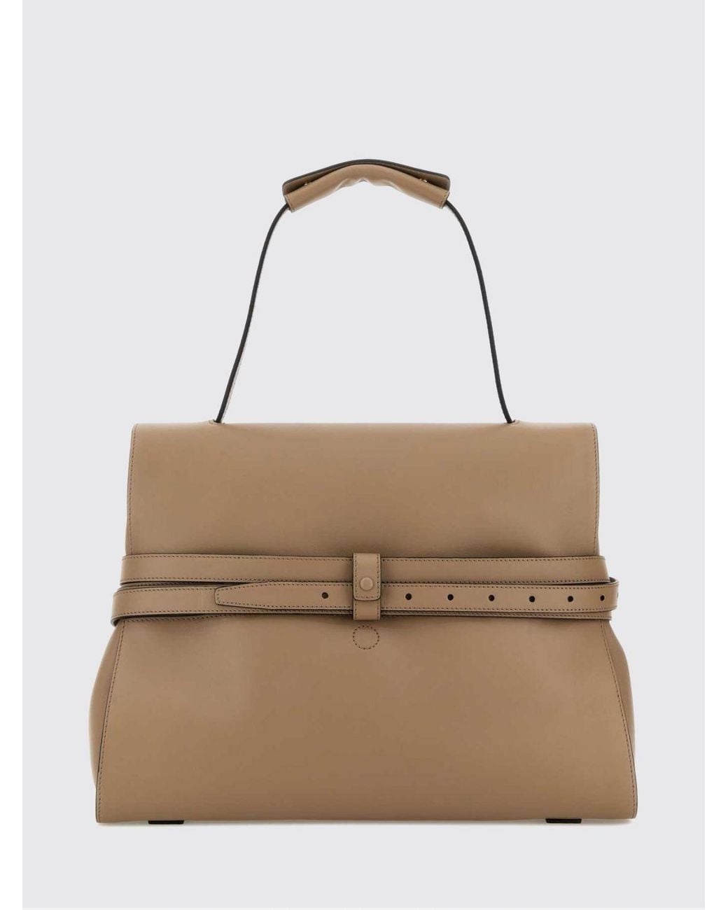Moschino Couture Natural Tie Me Leather Bag