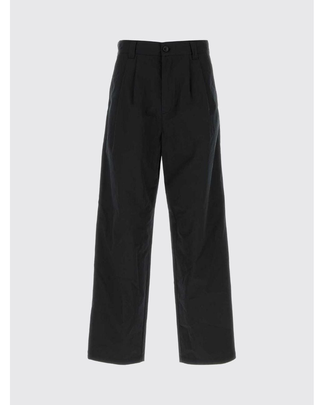 A.P.C. Blue Ricky Wide-Leg Cotton Trousers With Pleats for men