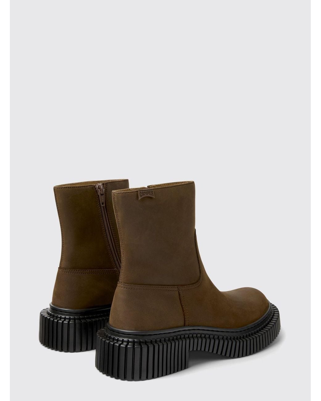 Camper Brown Pix Berlin Leather Ankle Boot By