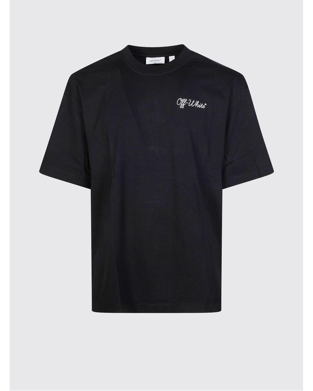 Off-White c/o Virgil Abloh Black Crew-Neck T-Shirt for men