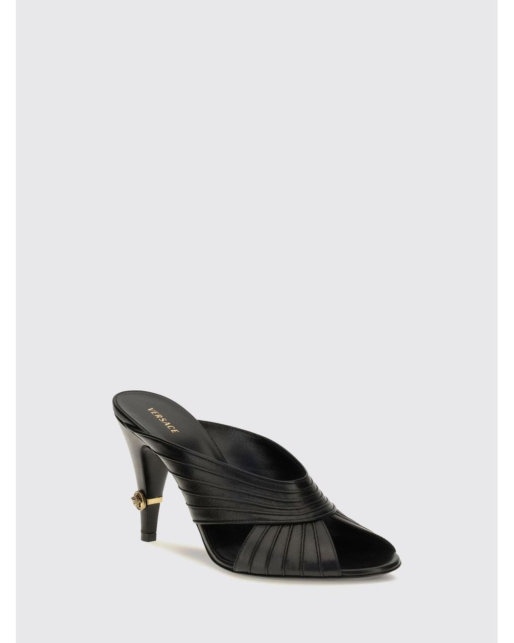 Mules Gianni di Versace in Black