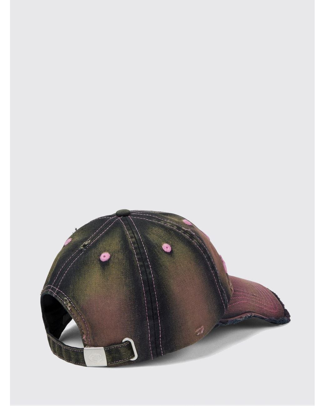 Camper Pink Cotton Denim Baseball Cap With Contrast Logo