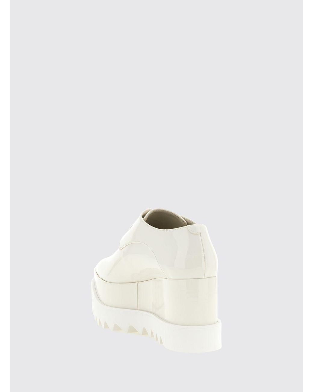 Stella McCartney Natural Elyse Platform Derby Shoes With Squared Toe