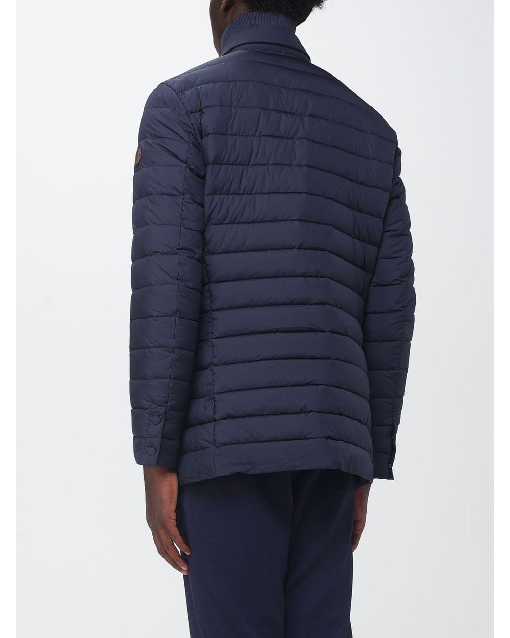 Save The Duck Blue Albus Quilted Puffer Jacket for men