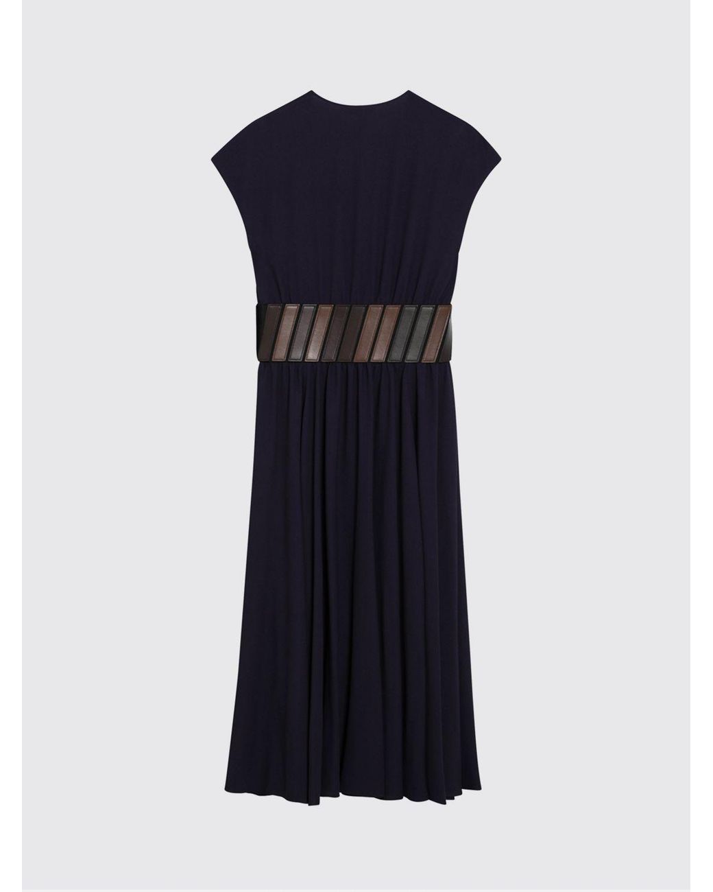 Alaïa Blue Viscose Midi Dress