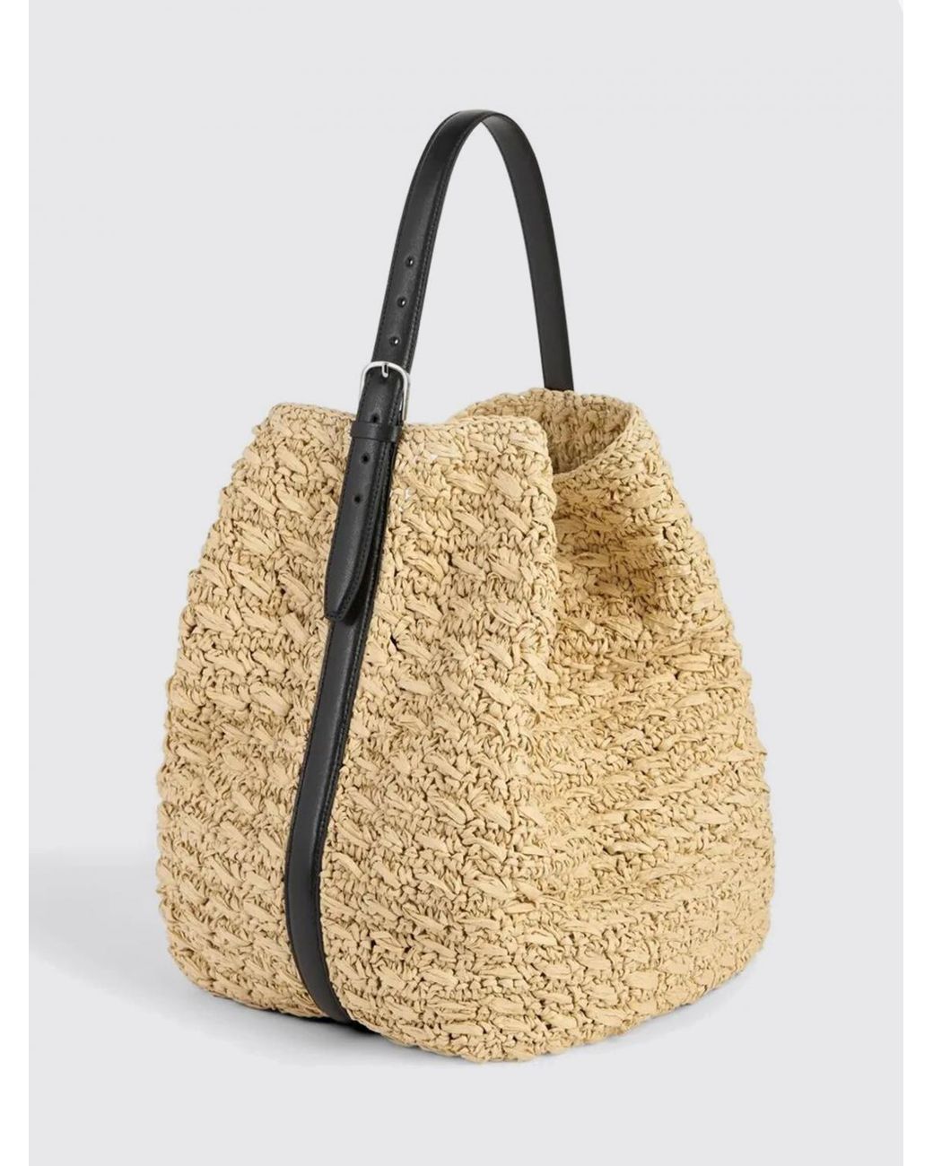 Totême Natural Crochet Raffia Bag