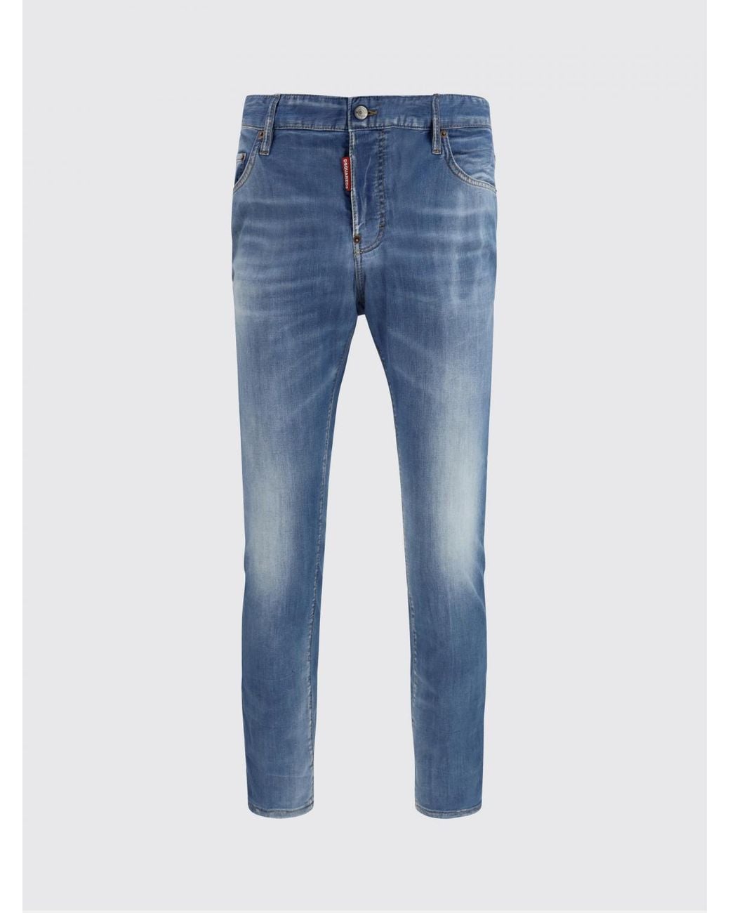 Jeans Skinny Fit De Denim Elástico DSquared² de hombre de color Blue