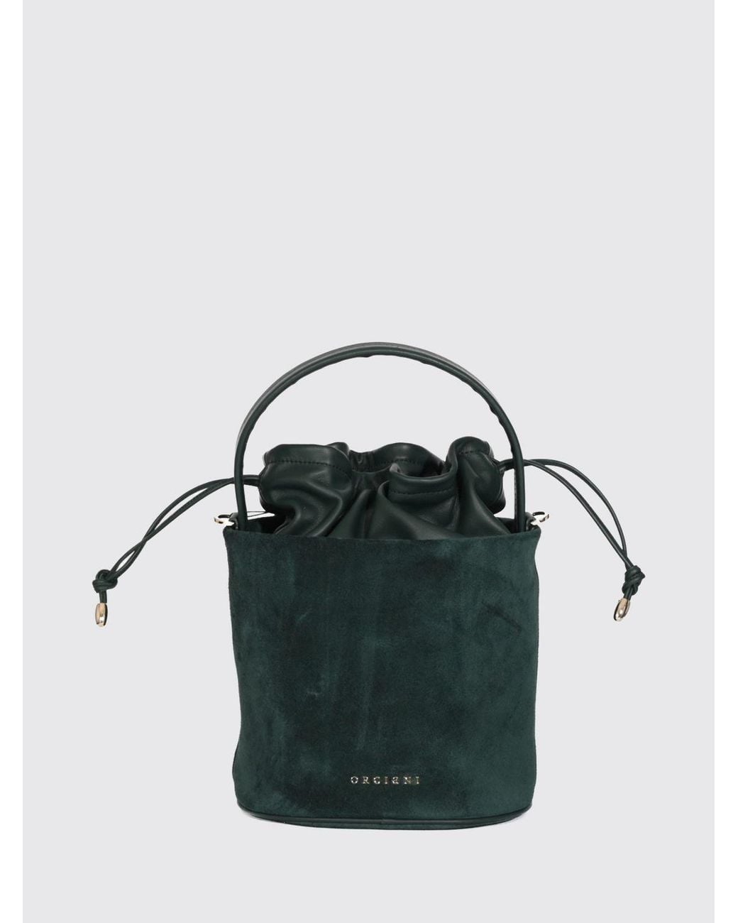 Orciani Green Her-O Mini Bucket Bag