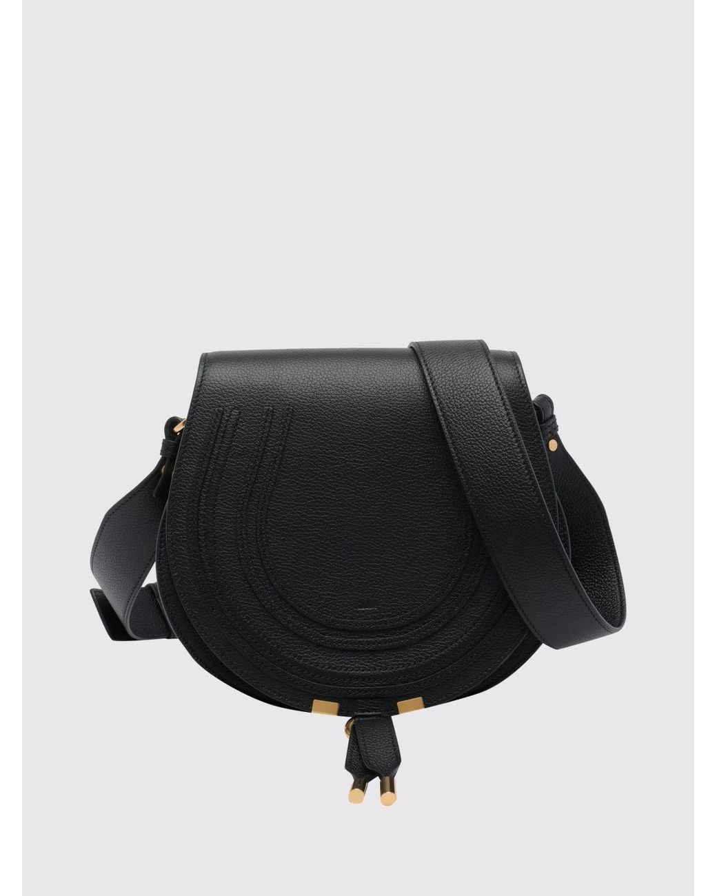 Chloé Black ChloÉ Marcie Grained Calfskin Mini Crossbody Bag