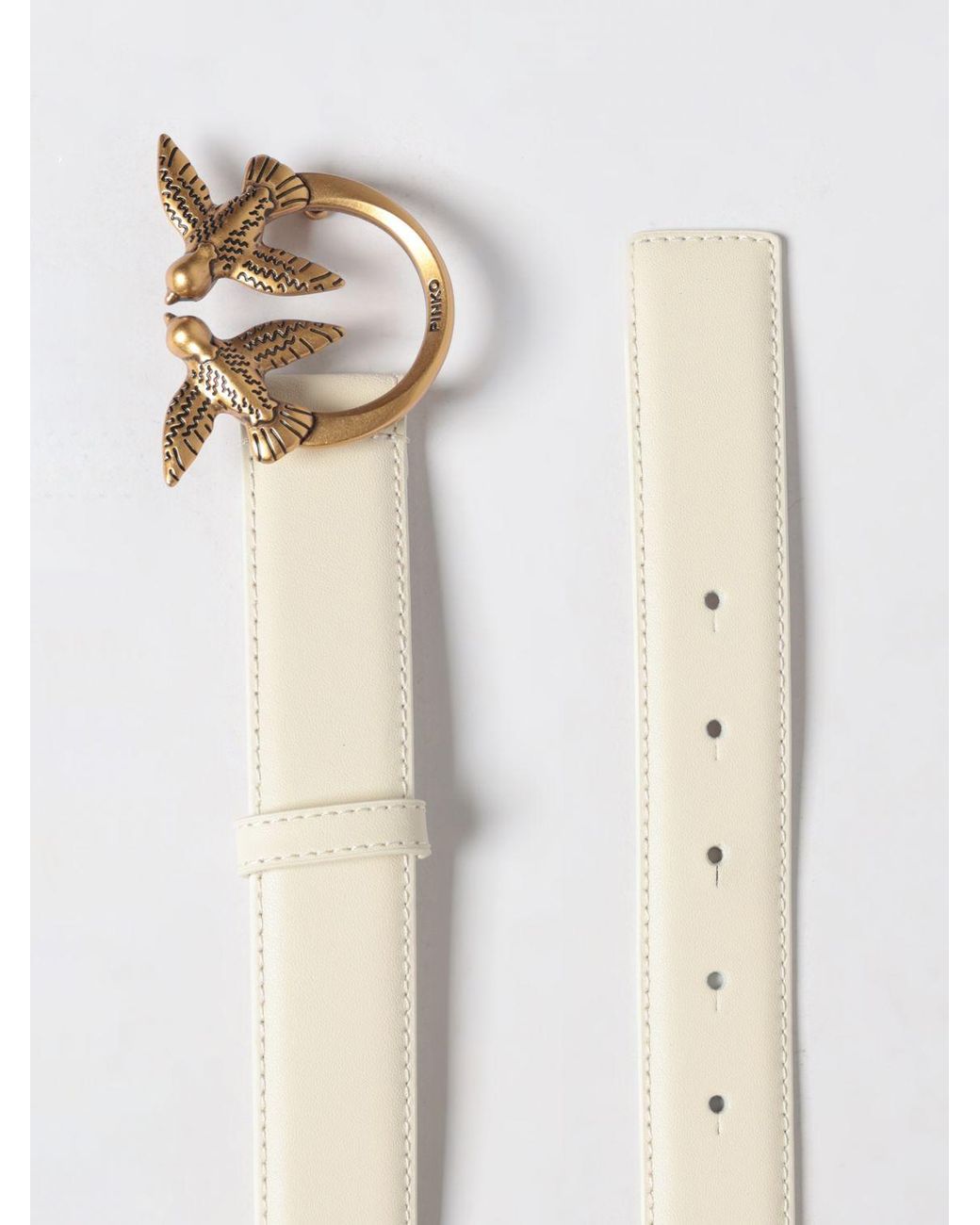 Pinko Natural Love Berry Leather Belt