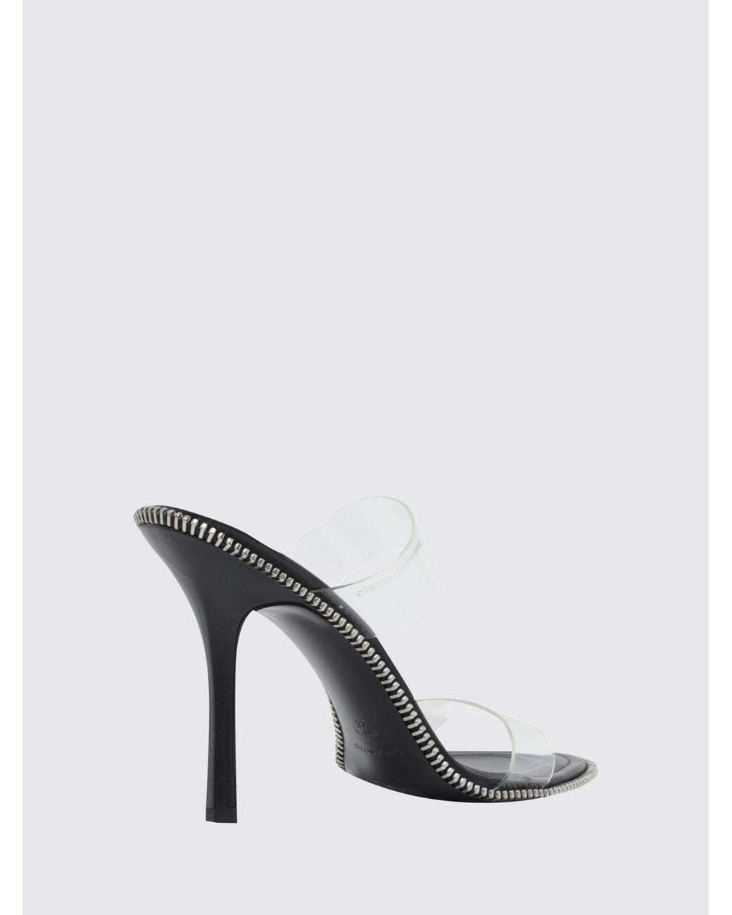 Alexander Wang White Nova High-Heel Mules