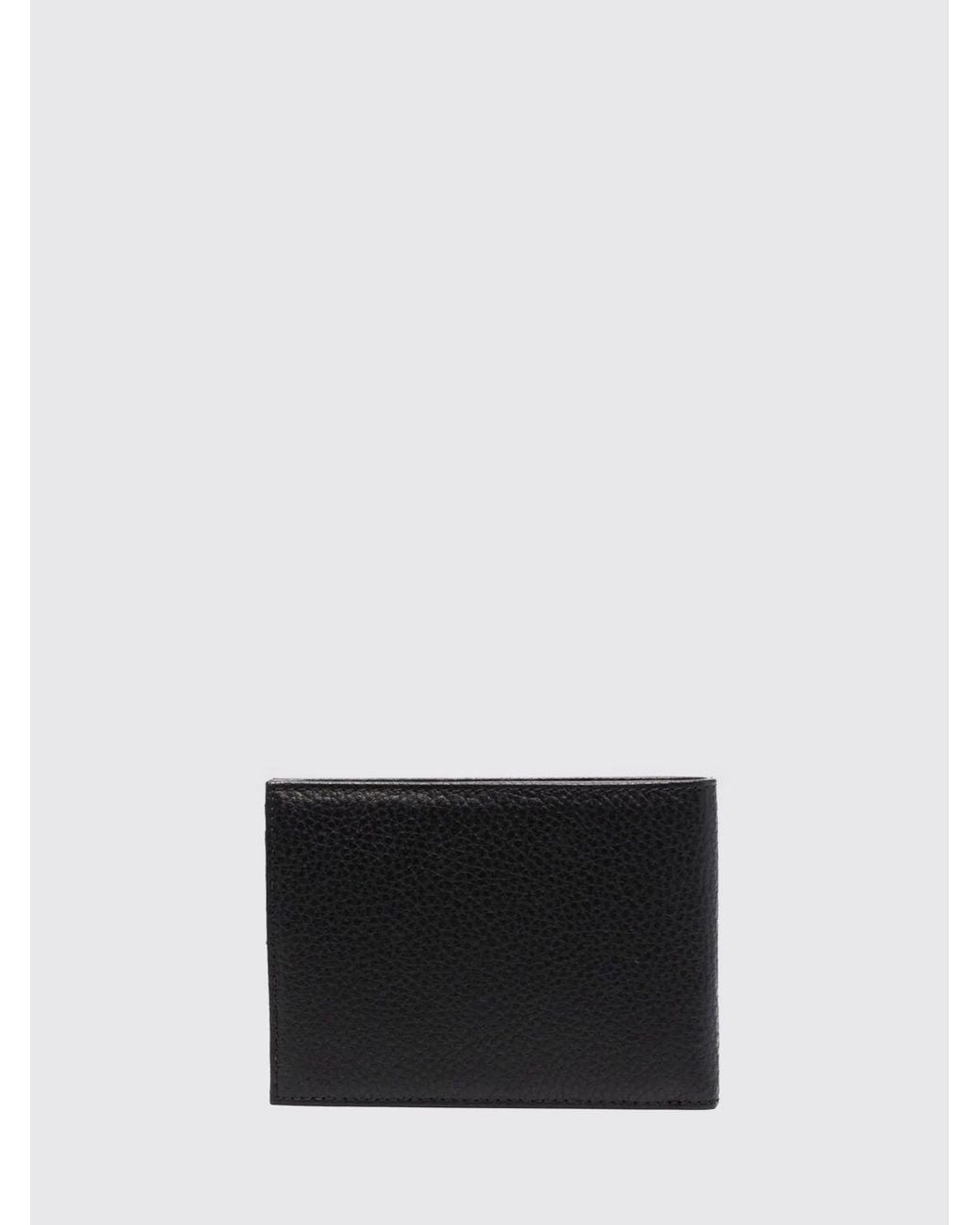 Emporio Armani White Tumbled Leather Wallet for men
