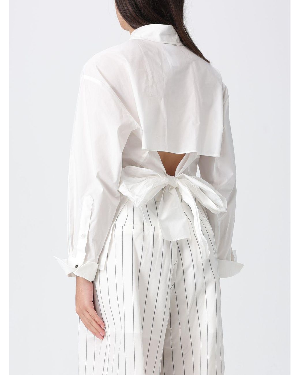 Liu Jo White Cut-Out Shirt