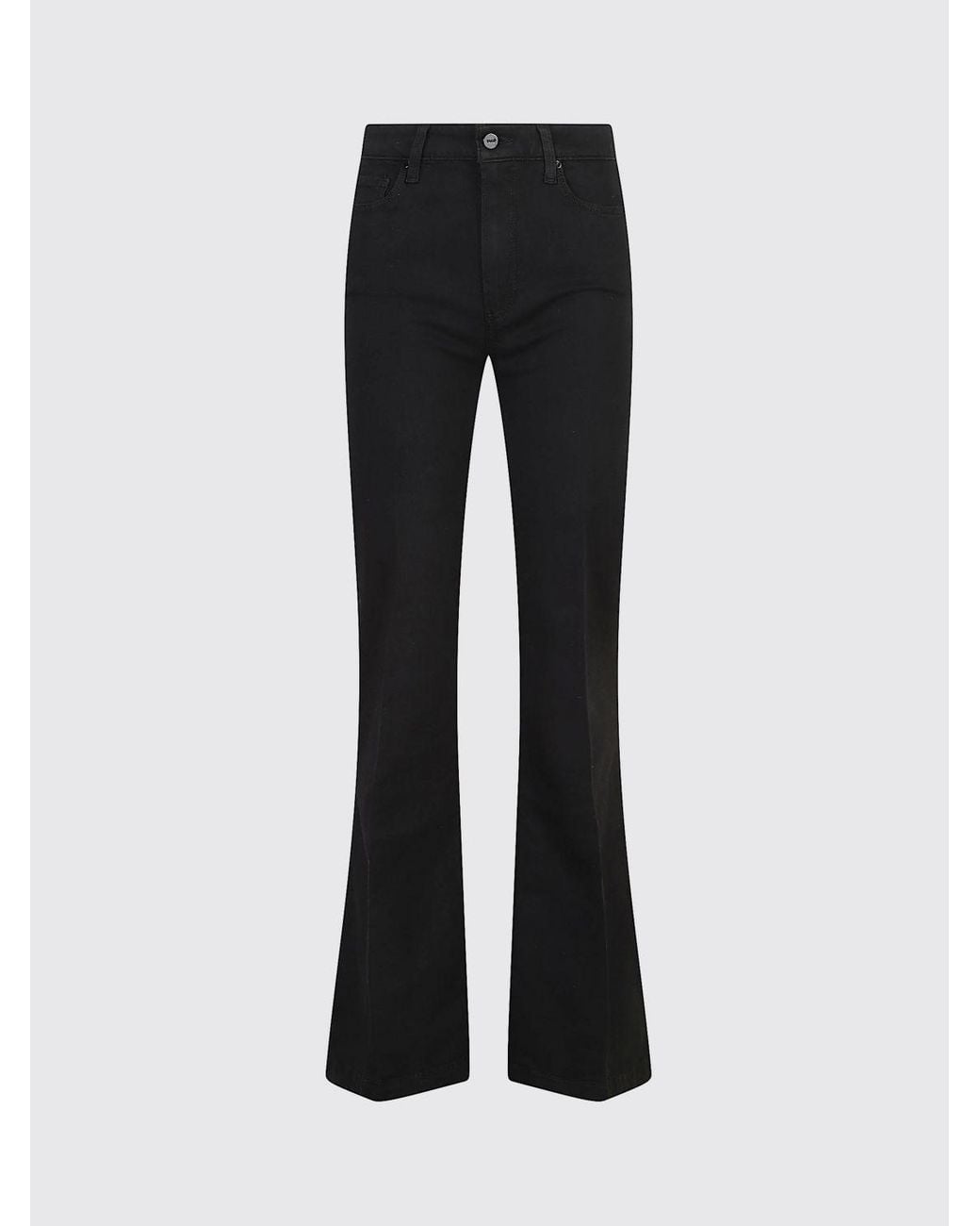 PAIGE Black Laurel Canyon High-Waisted Bootcut Trousers