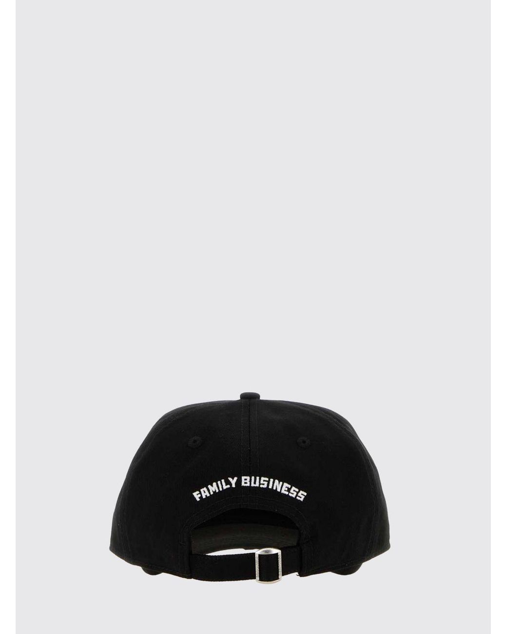 DSquared² Black Cotton Baseball Cap With Embroidered Logo for men