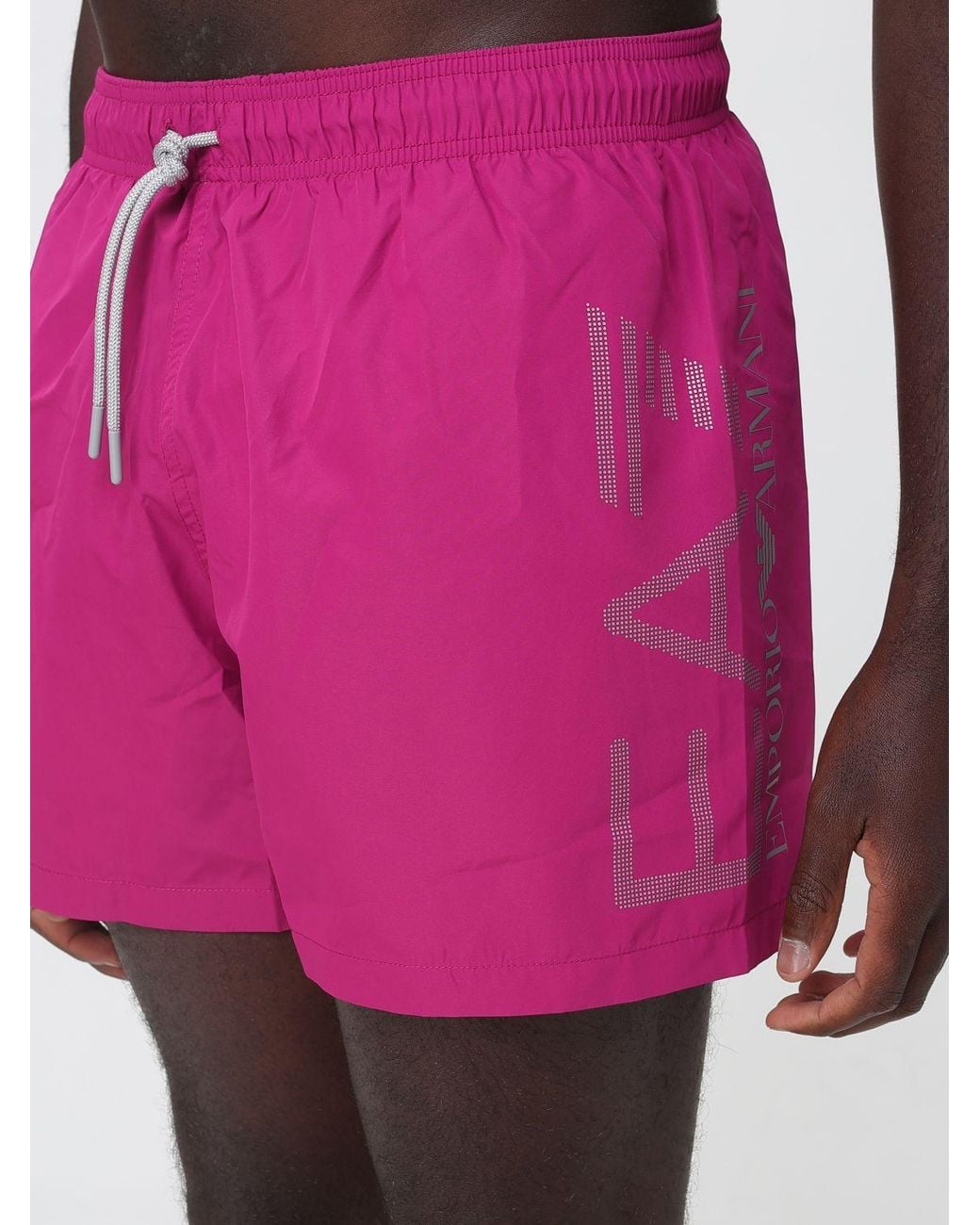 EA7 Badeanzug Aus Polyester in Pink für Herren