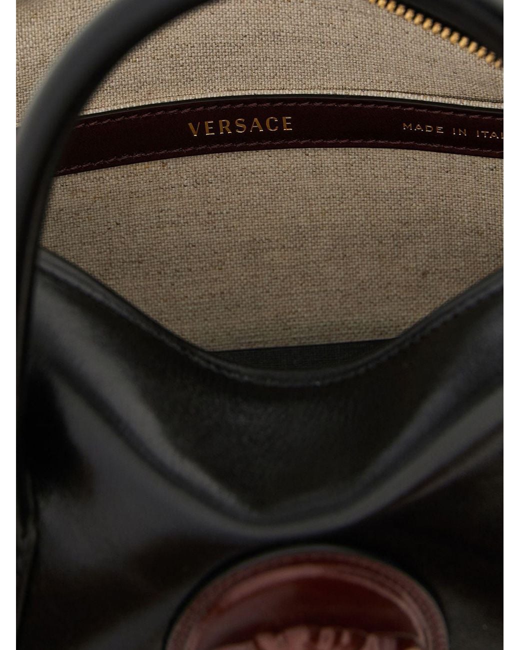 Versace Black Small Rommy Handbag