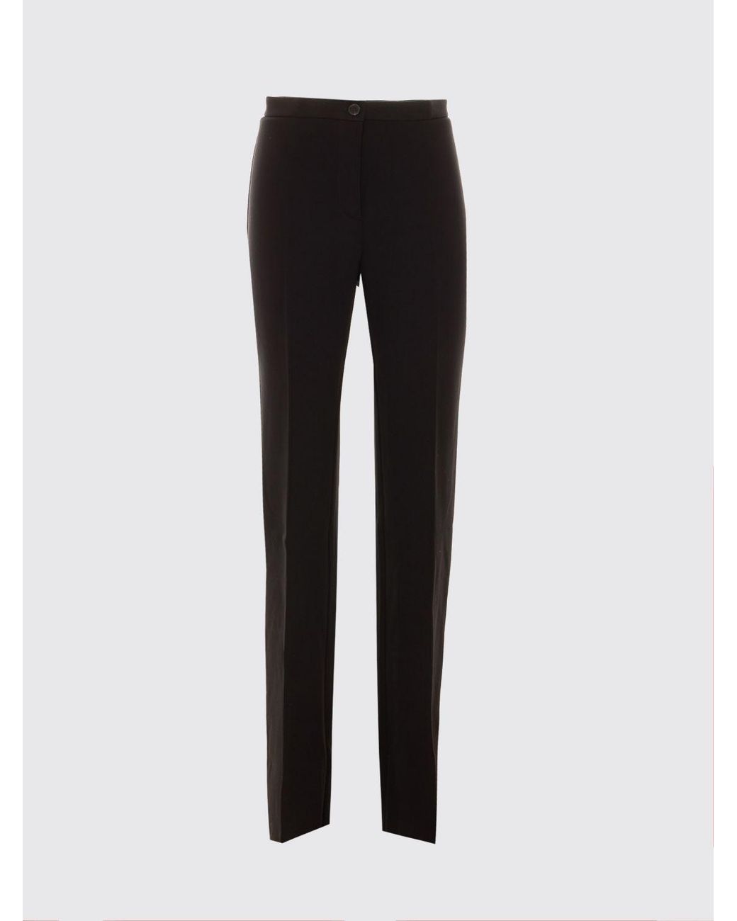 Pinko Black Hulka Flared Crêpe Mid-Rise Trousers